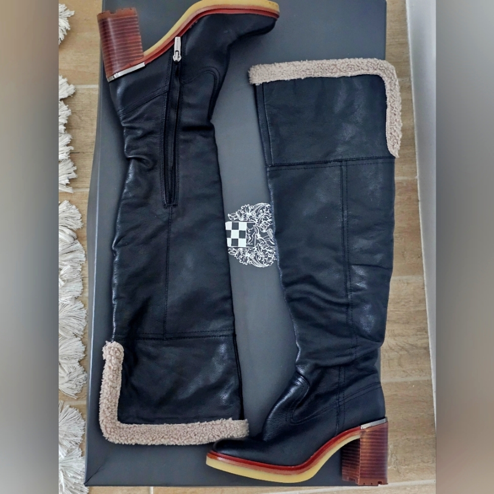 Vince Camuto Gambrel Over the Knee Boots 6.5